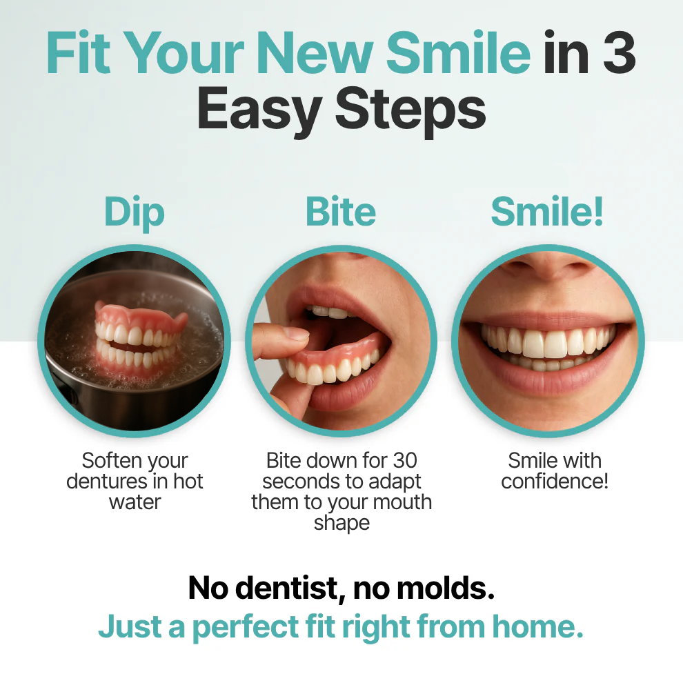 SmileFit™ Custom-Fit Full Functional Dentures
