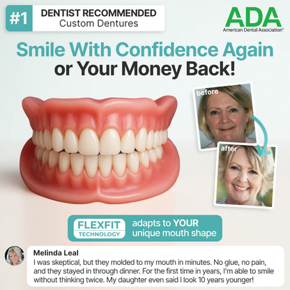 SmileFit™ Custom-Fit Full Functional Dentures